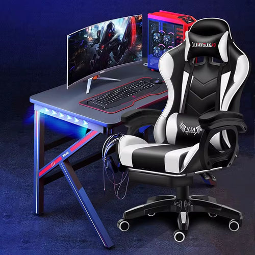 Lumbar Gaming Chair with RGB LED Lights