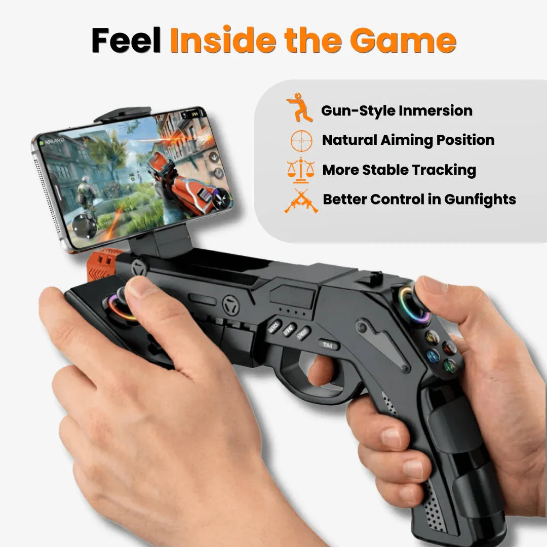 Mobile, PlayStation, Xbox FPS Controller - Gun-Style Bluetooth
Gaming Controller